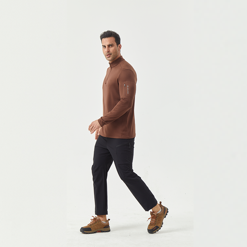 Men's Merino Wool Men's Half-Zip Long Sleeve Midlayer