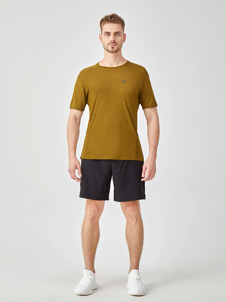 Men's 120g sports wool T-shirt