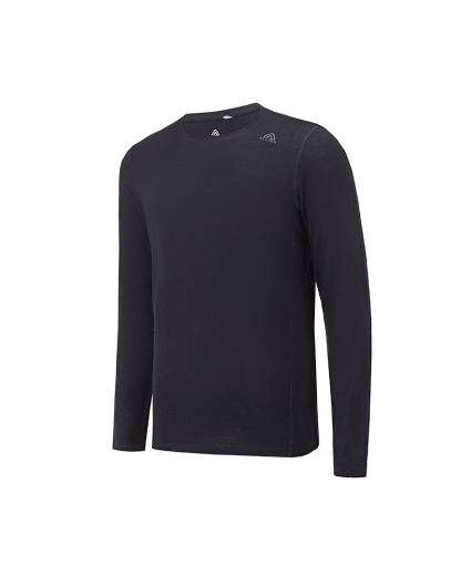   Men's full merino wool patchwork long sleeve;