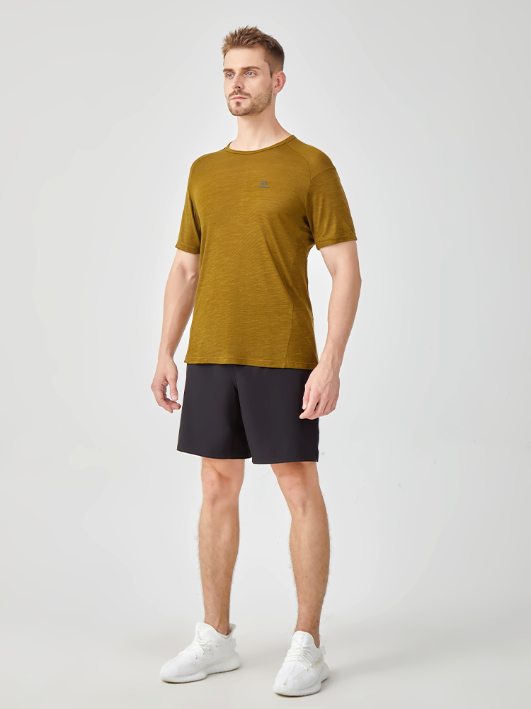 Men's 120g sports wool T-shirt