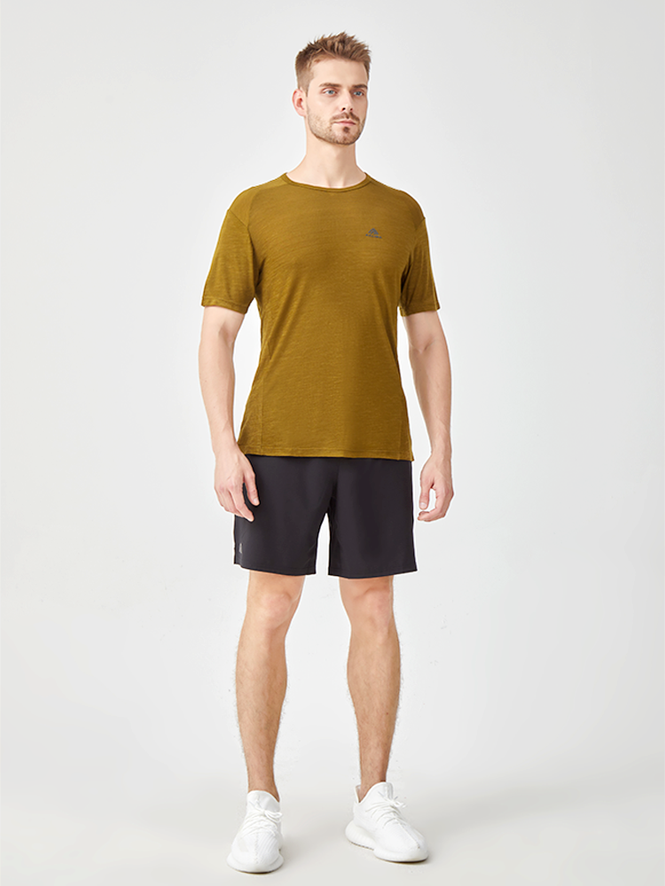 Men's 120g sports wool T-shirt