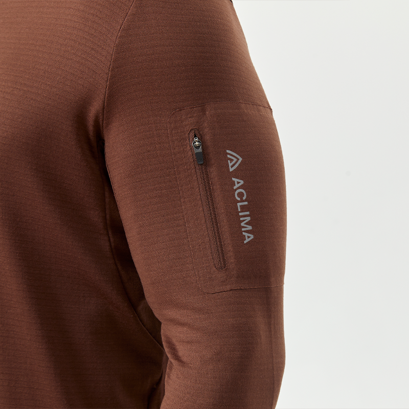 Men's Merino Wool Men's Half-Zip Long Sleeve Midlayer