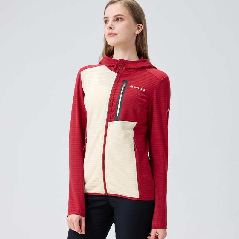 ACLIMA Women's fleece outdoor hooded top