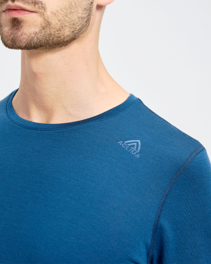   Men's full merino wool patchwork long sleeve;