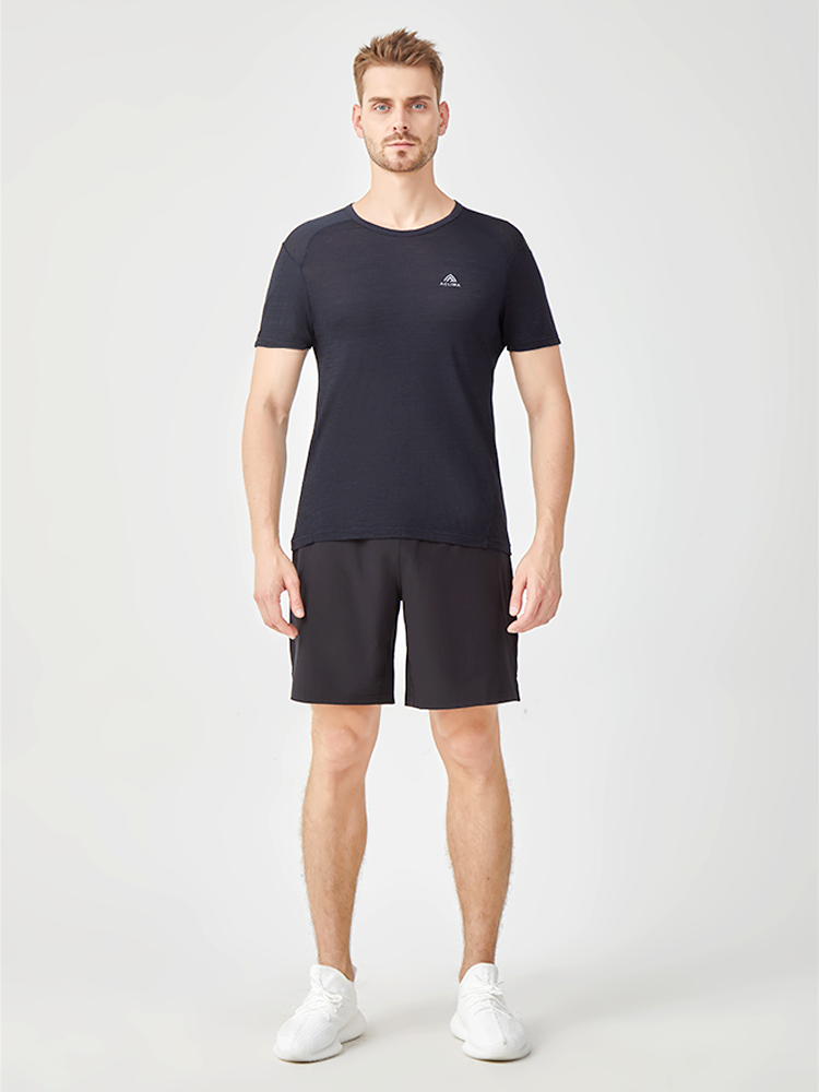 Men's 120g sports wool T-shirt