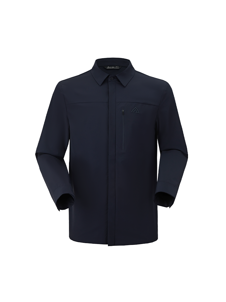 Men's outdoor functional sports business long-sleeved shirt