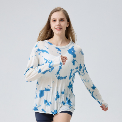Aclima  Ladies' merino wool outdoor sports tie-dye long sleeve