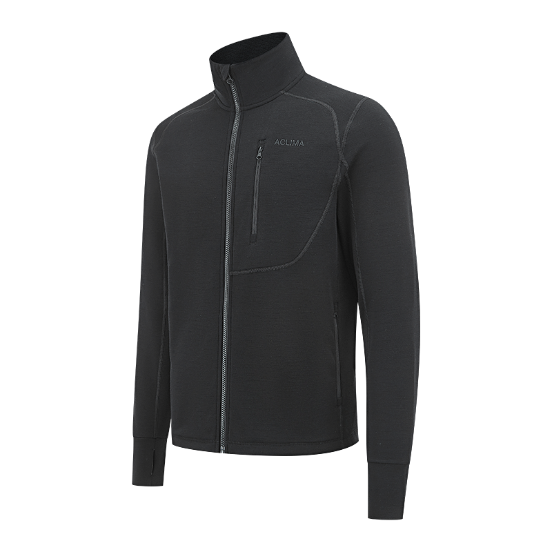 Men's Merino Wool Brushed Warm Coat