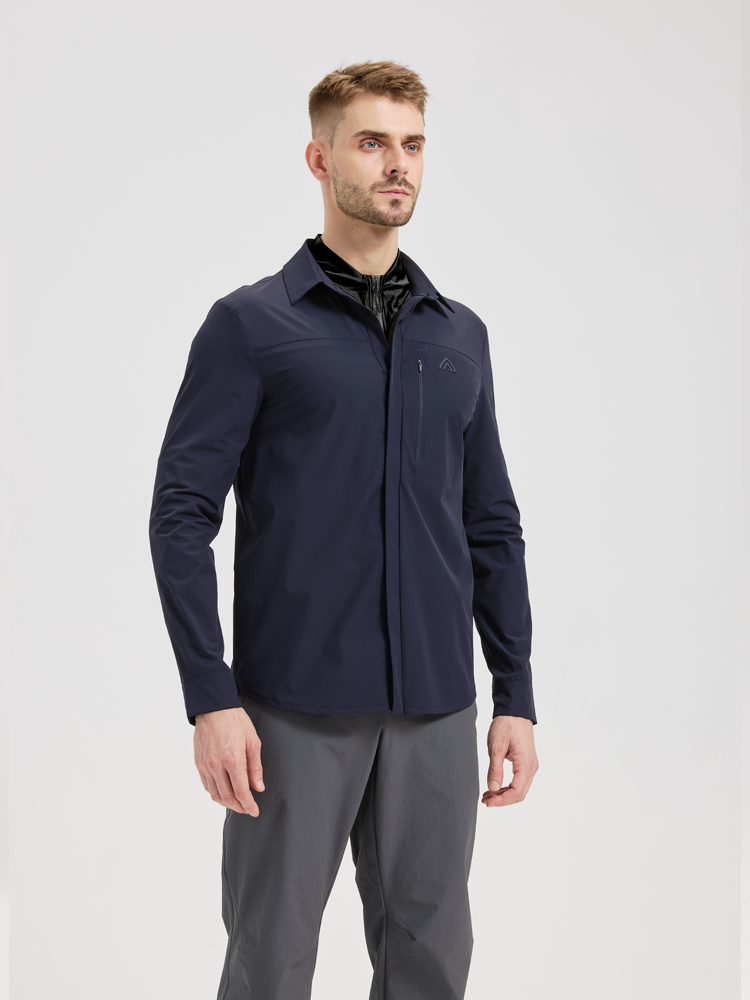 Men's outdoor functional sports business long-sleeved shirt