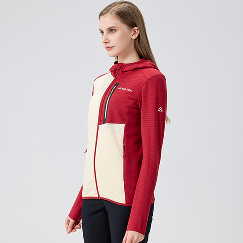 ACLIMA Women's fleece outdoor hooded top