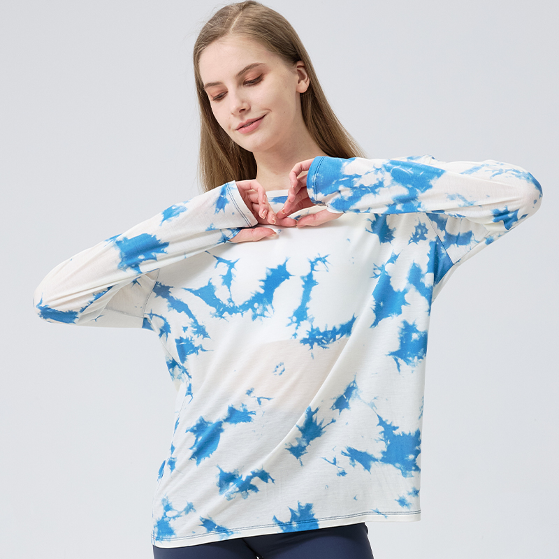 Aclima  Ladies' merino wool outdoor sports tie-dye long sleeve