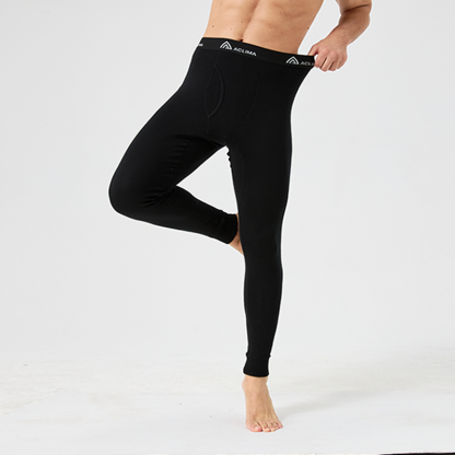 Warm woolen men's base layer for insulation 75% for outdoor activities