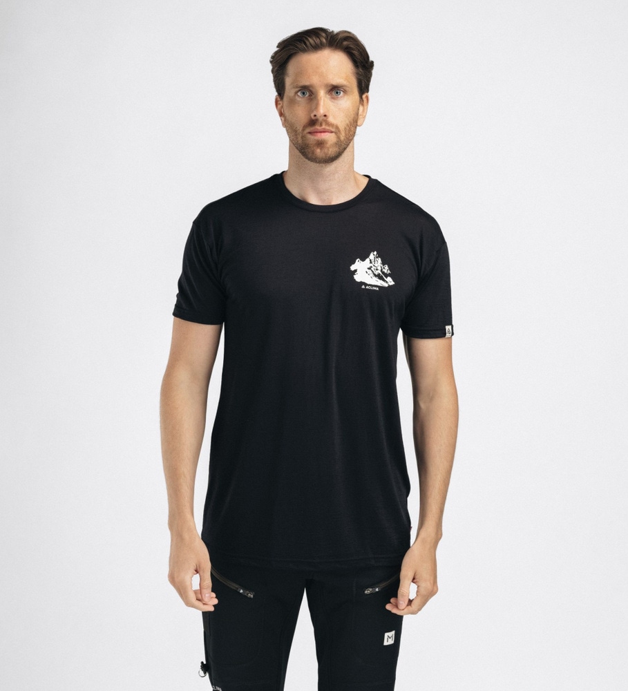 LightWool Tee Mountain M's Tarmac