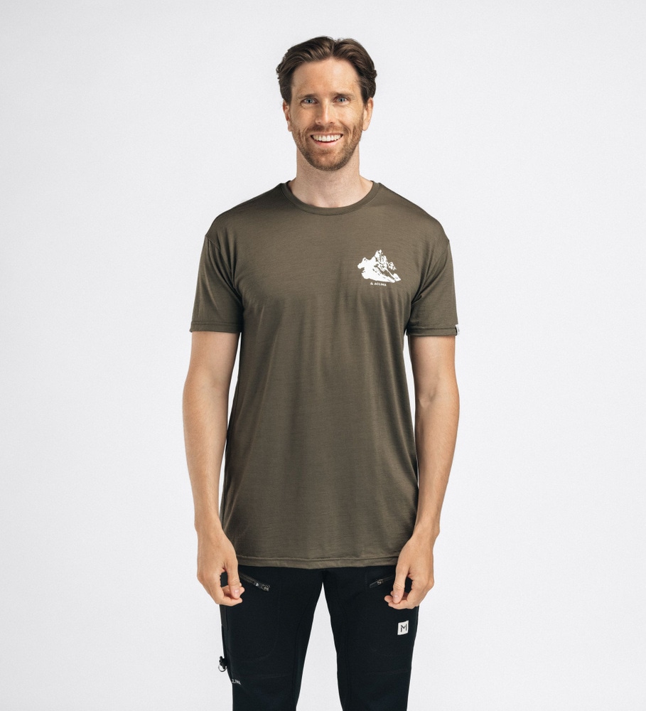 LightWool Tee Mountain M's Tarmac