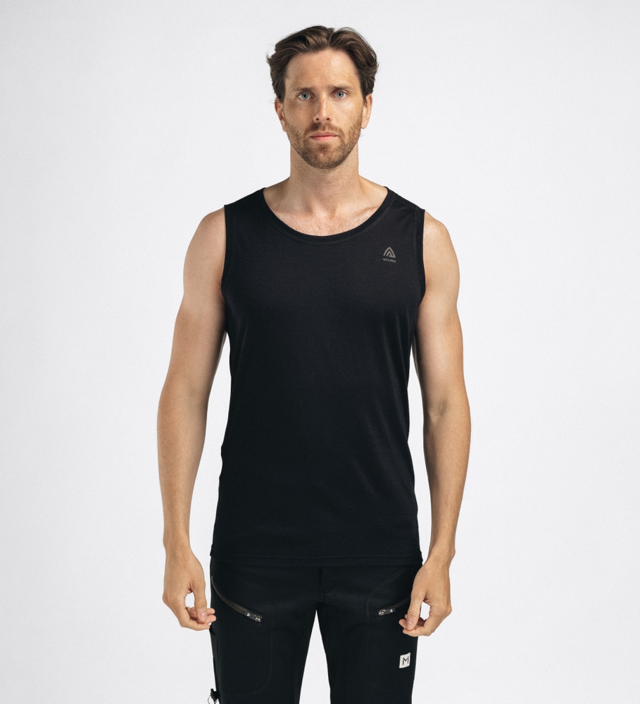 LightWool 140 Singlet M's Jet Black
