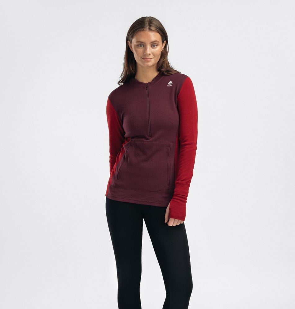 WarmWool Hoodsweater w/zip W's