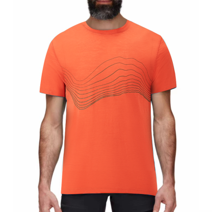 Printed men's short-sleeved shirt