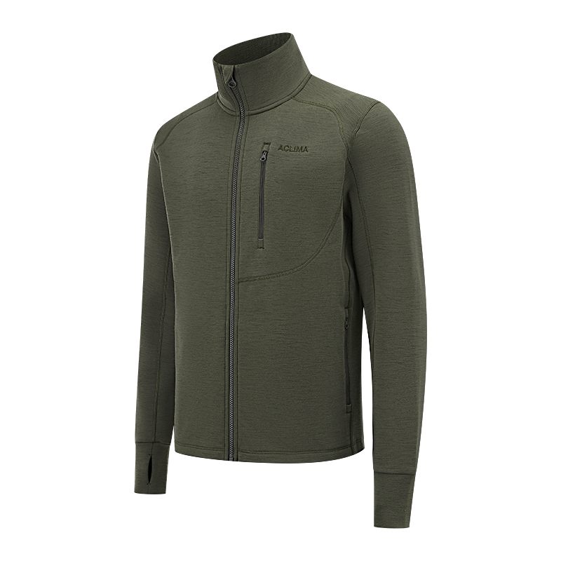 Men's Merino Wool Brushed Warm Coat