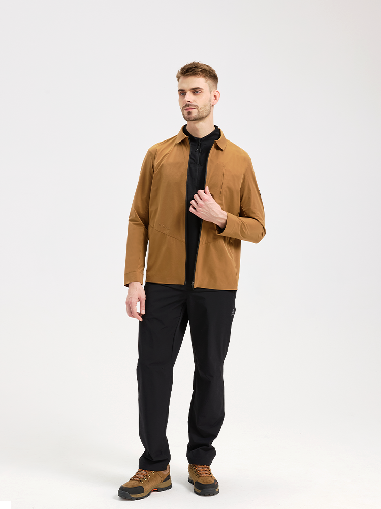 Men's shirt gusset softshell jacket