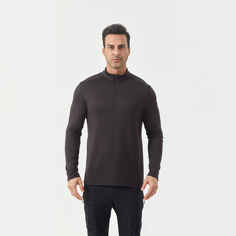 Men's Merino Wool Men's Half-Zip Long Sleeve Midlayer