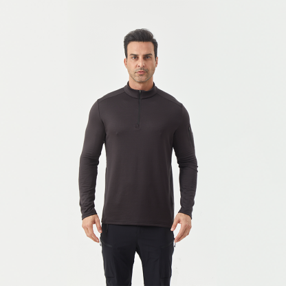 Men's Merino Wool Men's Half-Zip Long Sleeve Midlayer