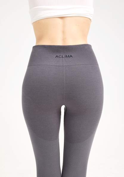 Women's one-piece merino wool close-fitting sports yoga pants