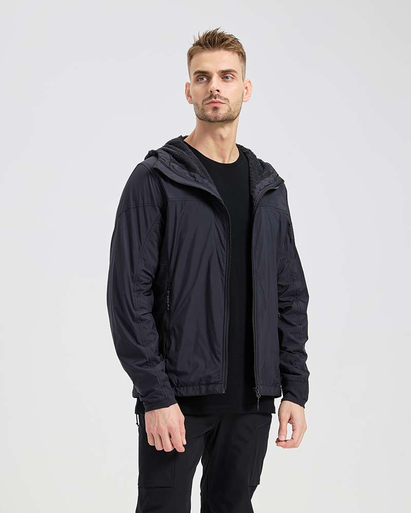 Men's Outdoor Merino Wool × Alpha Fleece Hybrid Jacket