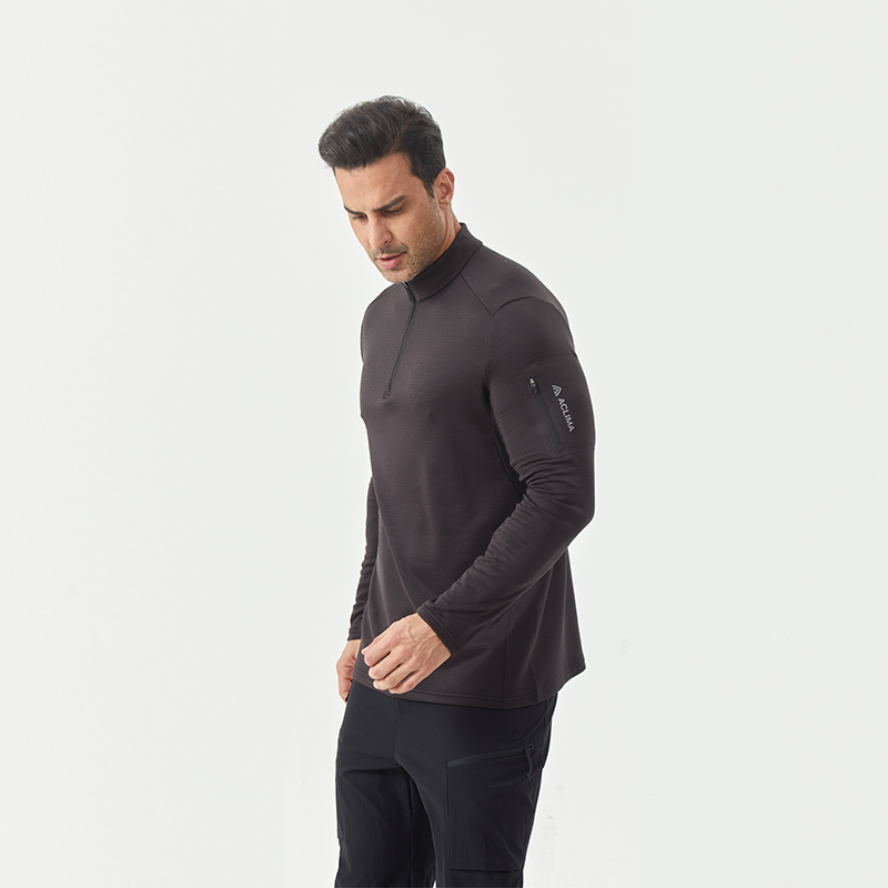 Men's Merino Wool Men's Half-Zip Long Sleeve Midlayer