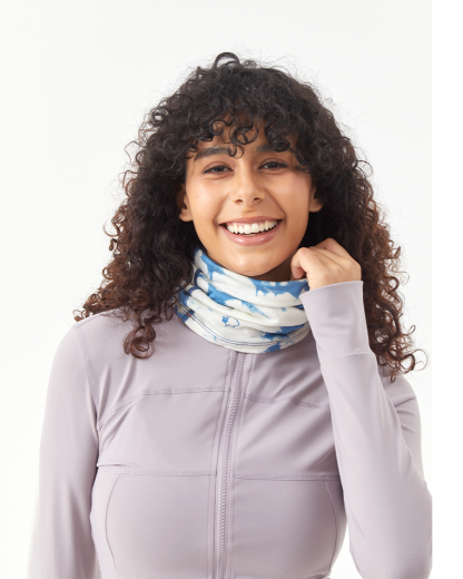 WarmWool tie-dye scarf versatile wool scarf for sports