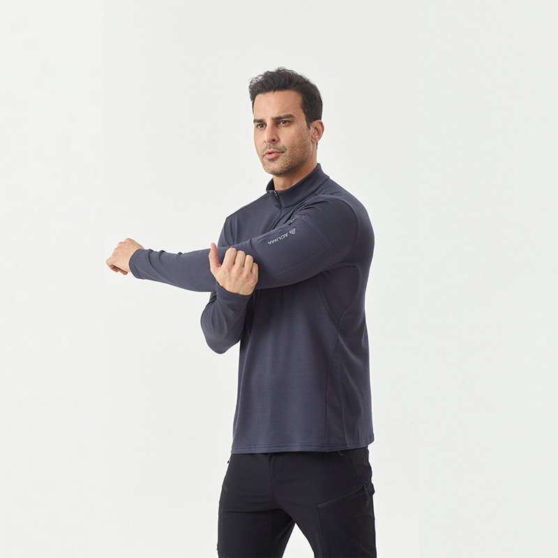 Men's Merino Wool Men's Half-Zip Long Sleeve Midlayer