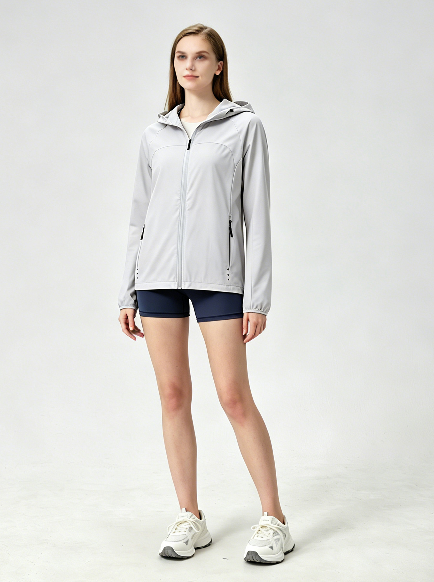 Women's Lightweight Windproof Outdoor Hooded Jacket