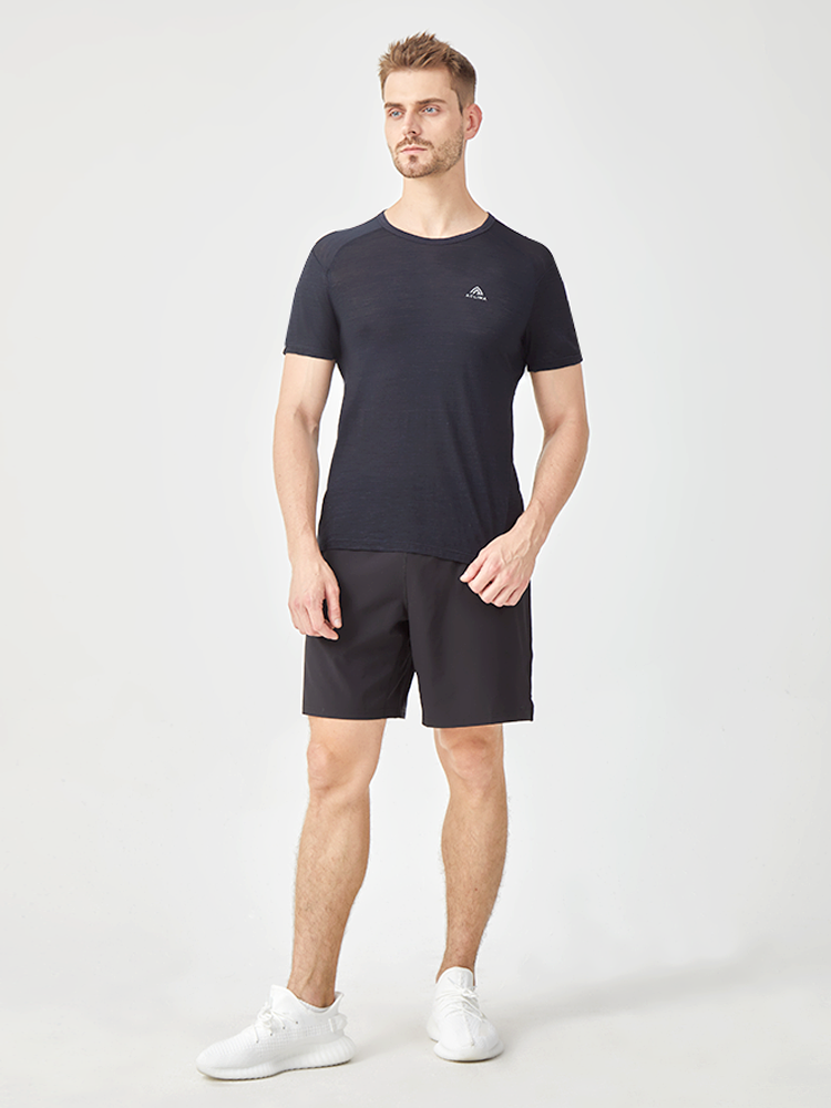 Men's 120g sports wool T-shirt