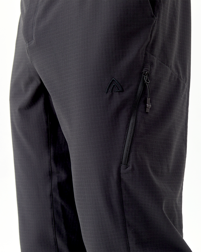 Men's merino wool woven plaid flannel winter straight-leg pants