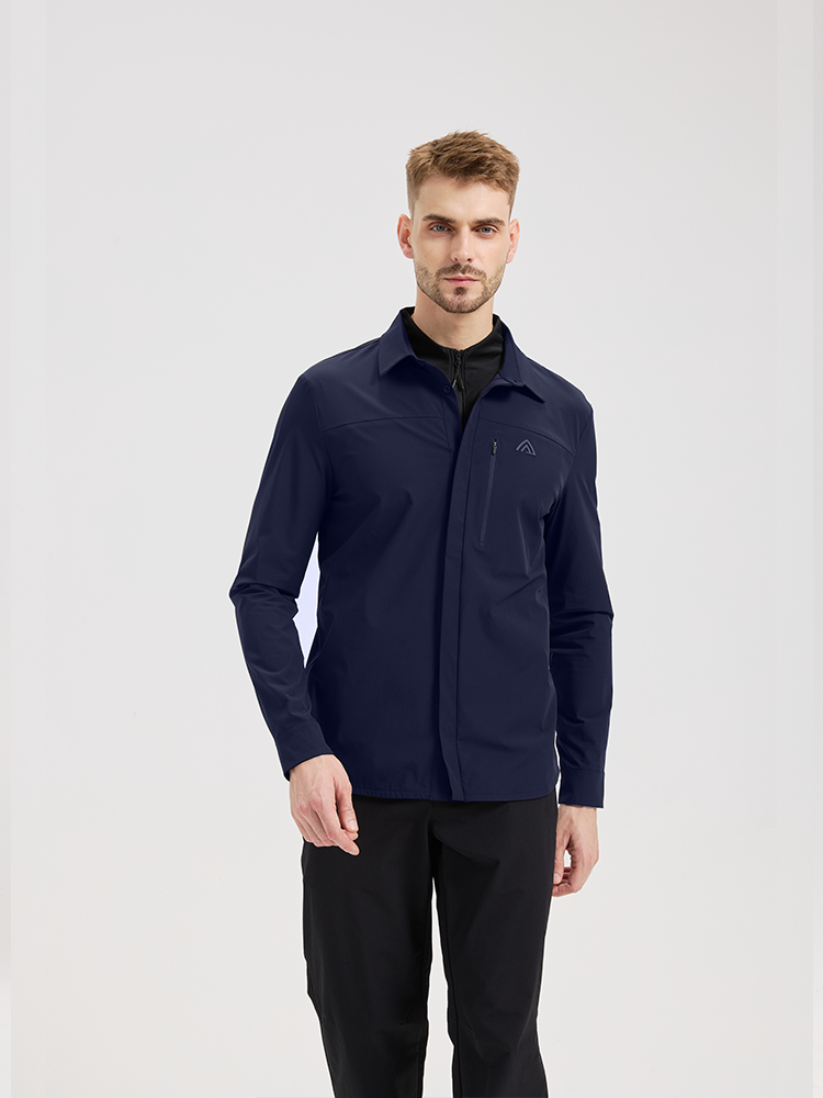 Men's outdoor functional sports business long-sleeved shirt