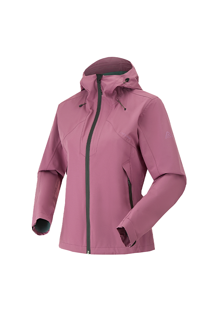 Women's 2.5L Waterproof Breathable Hiking Jacket with Hood