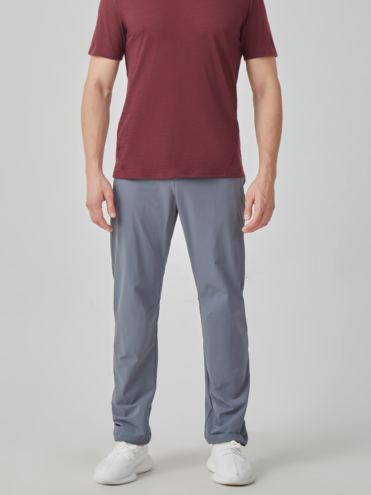 Men's Merino Wool Outdoor Climbing Pants-Sport cut