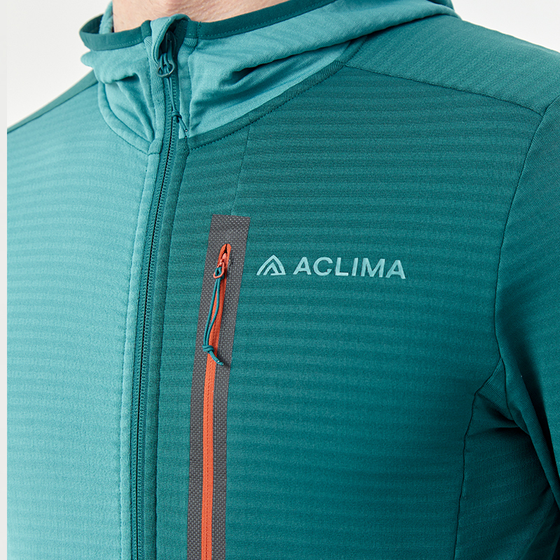 ACLIMA Men's outdoor fleece hooded jacket