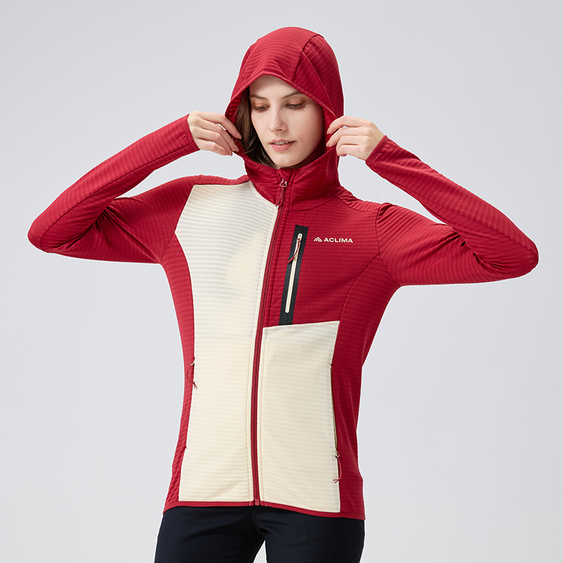 ACLIMA Women's fleece outdoor hooded top