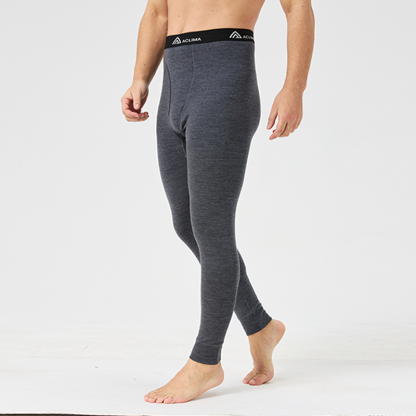 Warm woolen men's base layer for insulation 75% for outdoor activities