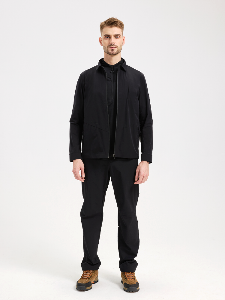 Men's shirt gusset softshell jacket