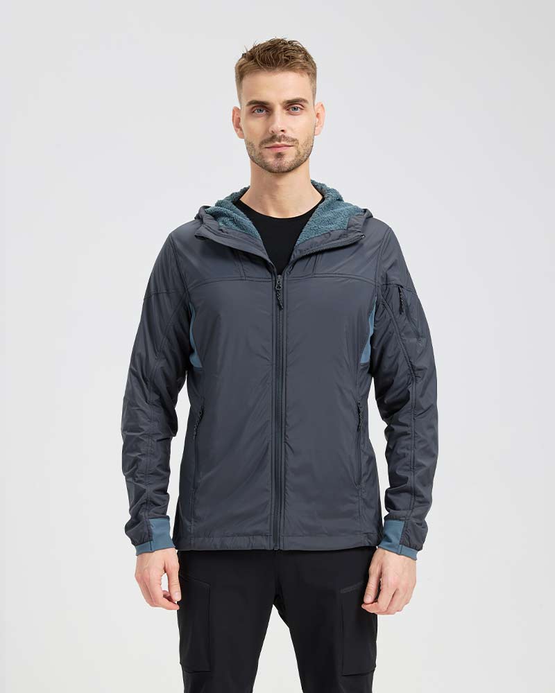 Men's Outdoor Merino Wool × Alpha Fleece Hybrid Jacket