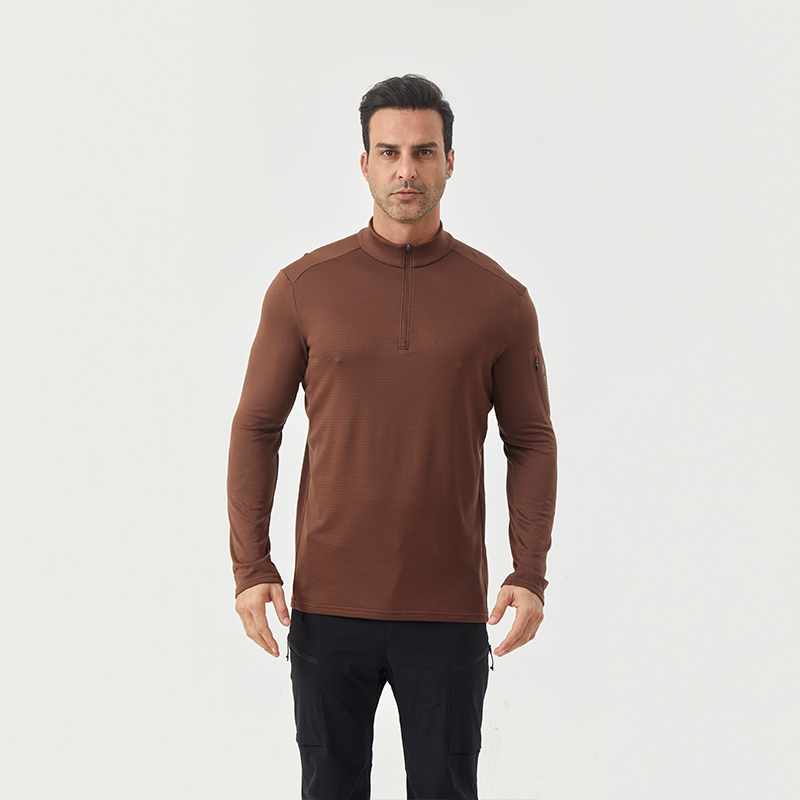 Men's Merino Wool Men's Half-Zip Long Sleeve Midlayer