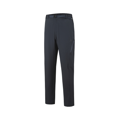 Men's merino wool woven plaid flannel winter straight-leg pants