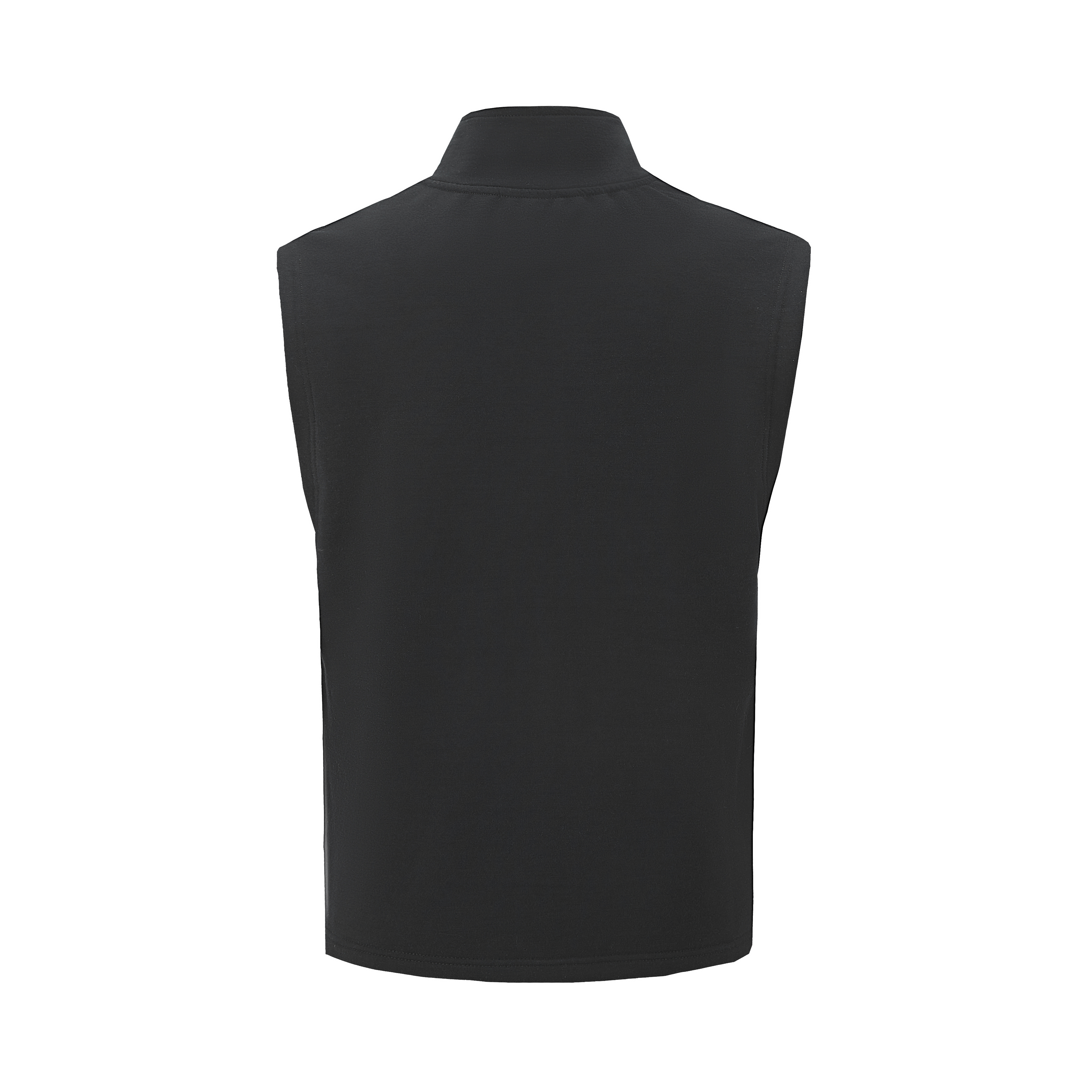 Men's vest merino stand collar