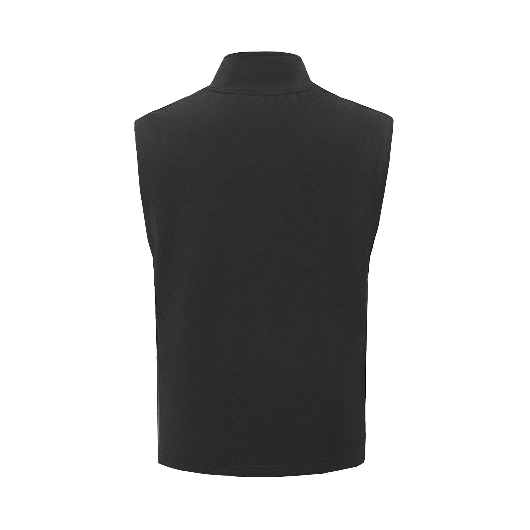 Men's vest merino stand collar