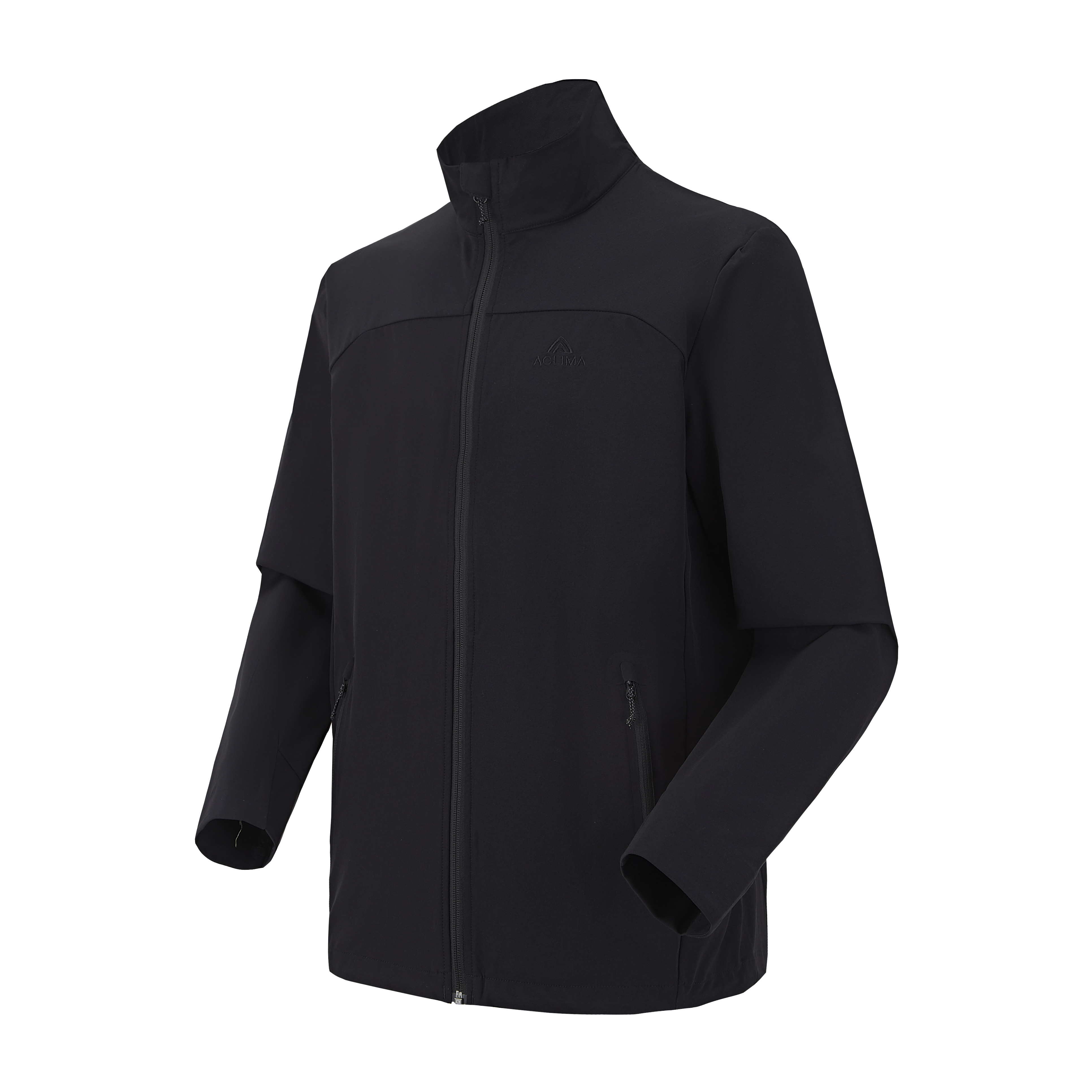 Men's stand-up collar soft shell jacketx