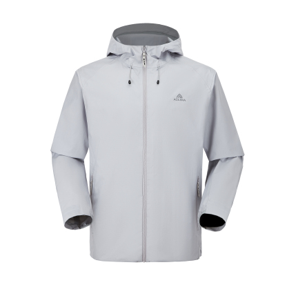 Men's lightweight windproof and water-repellent hooded jacket