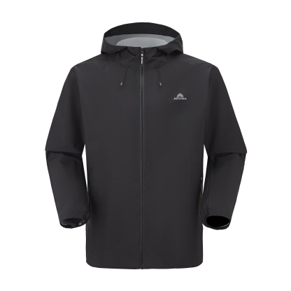 Men's lightweight windproof and water-repellent hooded jacket