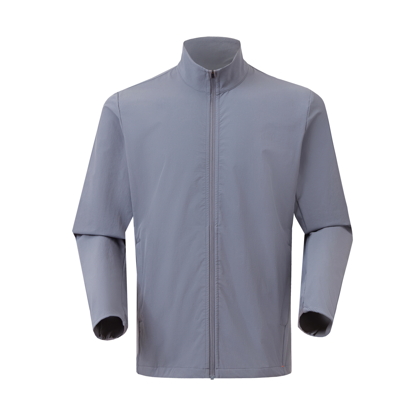 Men's stand collar woven merino wool jacket