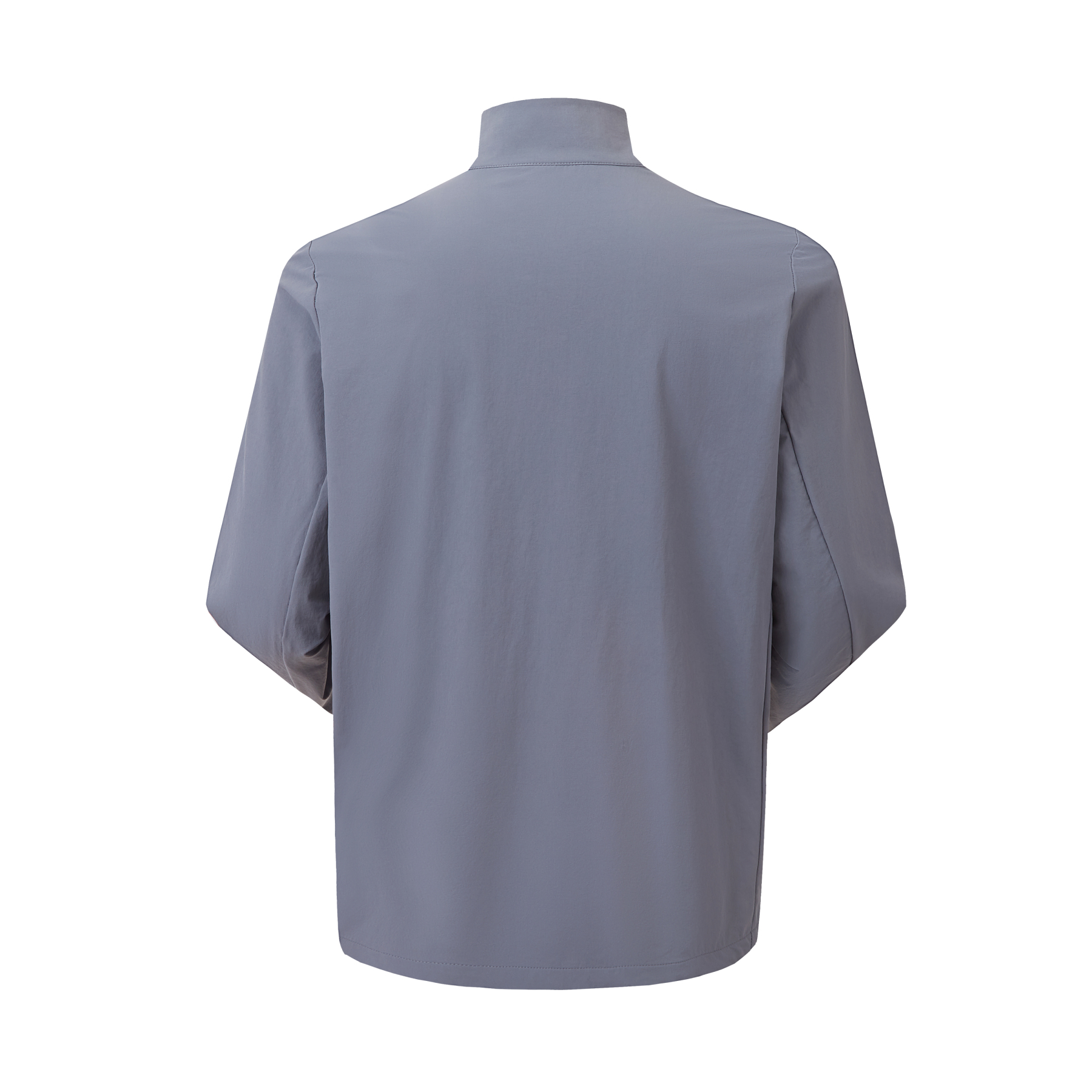 Men's stand collar woven merino wool jacket